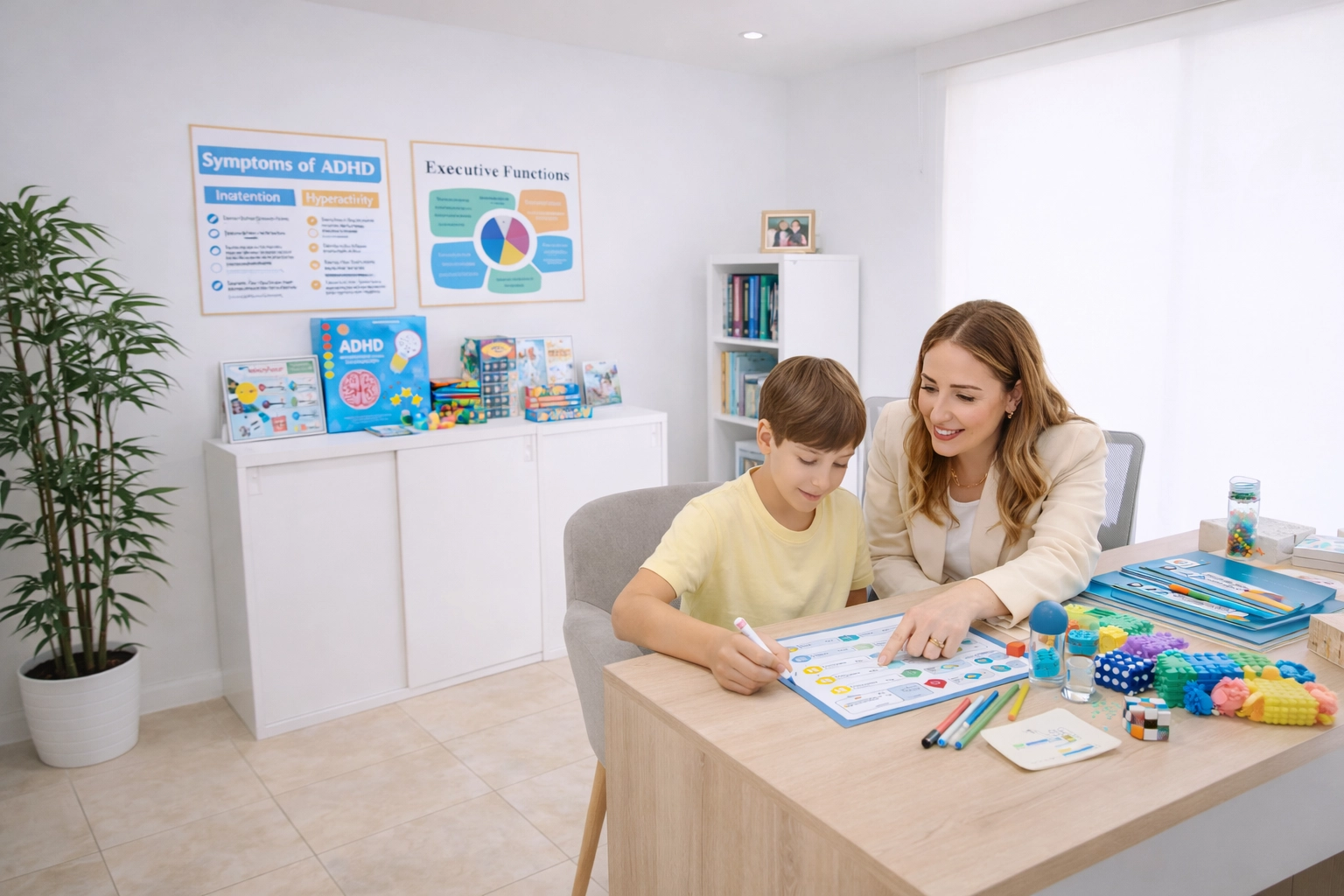 Acompañamiento familiar para TDAH en Collado Villalba entre madre e hijo en un entorno tranquilo